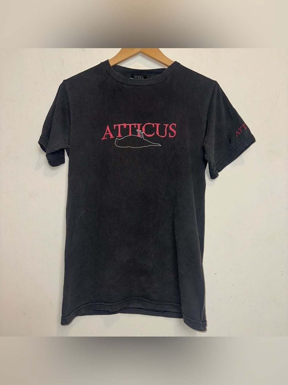 Vintage Atticus Shirt Mens SM Short Sleeve Raven Blink 182 Y2K Dead Bird Black